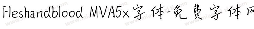 Fleshandblood MVA5x字体字体转换